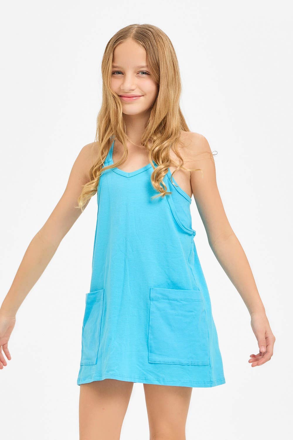 Relaxed Tank Dress with Built-In Romper Lining