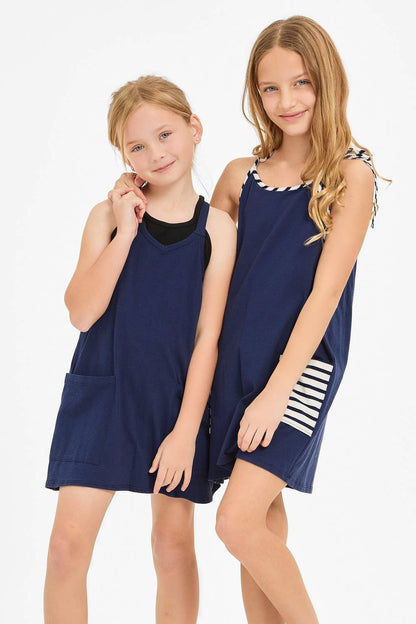 Relaxed Tank Dress with Built-In Romper Lining